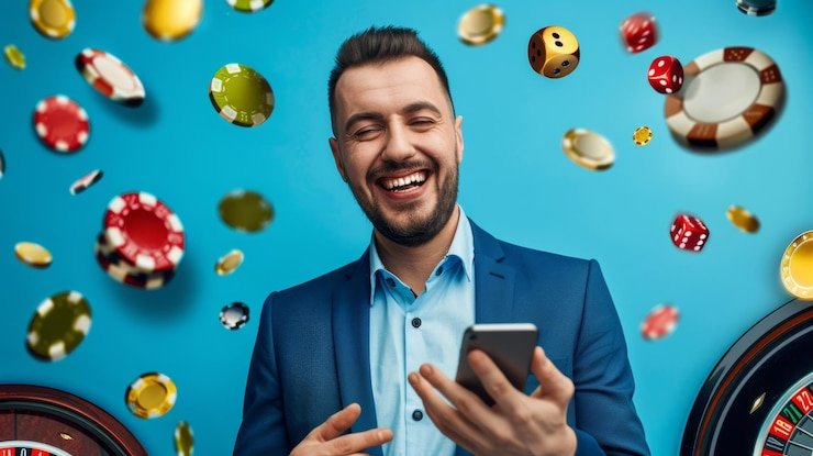 Antarmuka permainan Bigger Bass Bonanza di penta slot dengan gulungan dan tombol kontrol